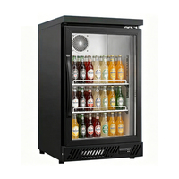Mini-réfrigérateur commercial de comptoir pour vin, refroidi par air, vitrine réfrigérée pour boissons de bar