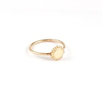 Bague ouverte en argent sterling 925 et or 18 carats, motif Soleil, pour femmes et jeunes filles, porte-bonheur, cadeau d'anniversaire ou pour le quotidien