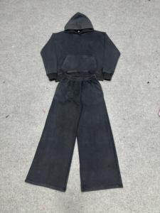 Conjunto deportivo de streetwear para hombre, conjunto estampado de cuello redondo y manga larga, conjunto de algodón y spandex tejido, conjunto de ropa de otoño para hombre - Product Image 3