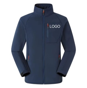 Veste Softshell Homme Imperméable Respirante Coupe-Vent Entièrement Zippée Col Montant Légère Vêtement de Travail Extérieur OEM - Product Image 6
