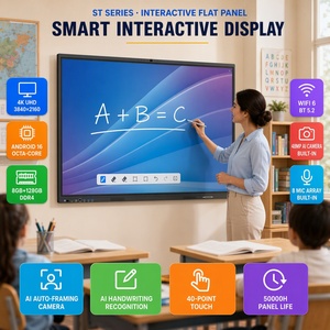 Tableau interactif intelligent de 65, 75 et 86 pouces, écran plat interactif, écran tactile 4K pour les réunions - Product Image 6