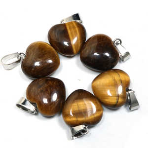 Collar con Colgante de Corazón de Cristal Natural con Conectores de Joyería Modelo Abbott Amttt - Product Image 2