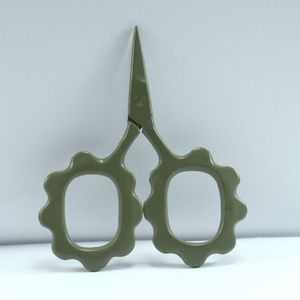 Mini ciseaux à broder mignons en forme de fleur, en acier inoxydable, pour droitiers, à 30 dents, pour la coupe des cheveux, pour les amateurs de bricolage - Product Image 3