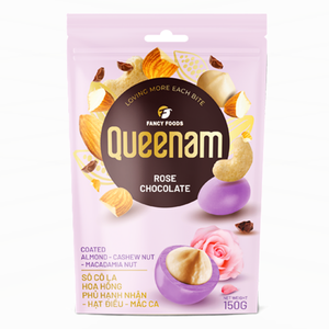 Drajeos y Dulces Variados para Postres, con Certificación HALAL, Nueces de Almendra, Anacardos y Macadamia Cubiertos con Chocolate de Rosa, 150G, OEM/ODM, Exportación - Product Image 1