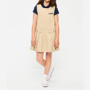 ชุดนักเรียนหญิงสีแดงแบบมีปก แขนเสื้อแบบพิเศษสำหรับนักเรียน - Product Image 4