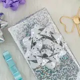Cintas de Regalo con Lazo de Estrella Personalizadas, Satén de Doble Cara, Poliéster Tejido, Papel Metálico Plateado Impreso, Decoración Navideña - Product Image 2