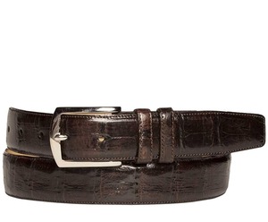 Cinturón de cuero Croco premium para ropa de hombre de lujo de Divine International - Product Image 5