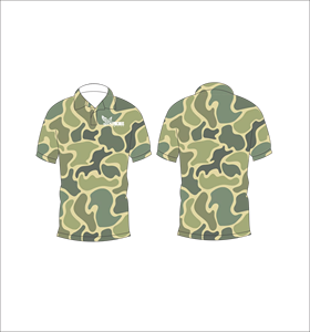 เสื้อโปโลลายพรางสีมะกอกเสื้อผ้าลำลองแนวกีฬากลางแจ้งน้ำหนักเบา - Product Image 1