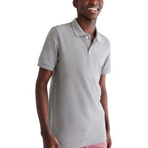 Polo homme coupe classique en mélange de coton doux, manches courtes, confortable, décontracté, pour tous les jours, avec col côtelé - Product Image 2