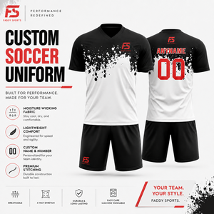 Ensemble de maillots de football personnalisés par sublimation, uniforme de football respirant, vêtements de sport pour hommes et jeunes, tenue d'équipe, vêtements de football à séchage rapide - Product Image 5