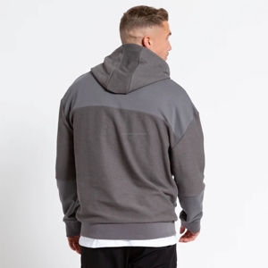 Sweat à capuche pour homme vintage de luxe, 100% coton, épais, lourd, surdimensionné, streetwear, logo brodé, tissu français uni, 3D - Product Image 6