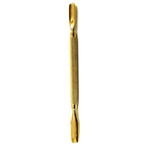 Herramienta de Metal de Doble Punta para Empujar Cutículas, Reutilizable, con Acabado Dorado - Product Image 2