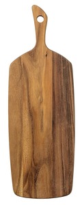 Planche à découper en bois brut rectangulaire avec poignée, grain naturel, bloc de découpe de cuisine antidérapant, planche à découper rectangulaire pour la cuisine - Product Image 3