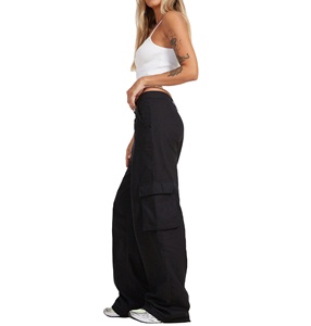 Pantalones Cargo para Mujer con Logotipo Personalizado de Outfitize International, Pantalones de Estilo Vintage de Tela de Pana, Ropa al por Mayor - Product Image 4