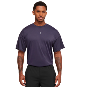 Camiseta Deportiva Extra Grande para Hombre, Transpirable, de Alto Rendimiento, para Entrenamiento Atlético, Ajuste Holgado, Color Morado Medianoche - Product Image 1