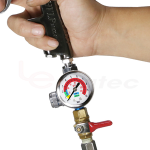 High Flow สเปรย์ปืนควบคุมความดันแก้ว Gauge Air Flow Control วาล์วปรับ - Product Image 3
