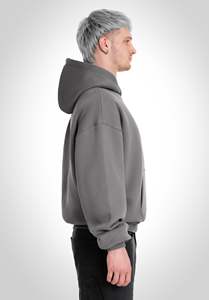 380 500 Gsm Cotton Blank Plain Luxury Cropped Hoodie <b>Pullover</b> <b>Men</b> Custom Oversize Streetwear Heavyweight <b>Men</b> Hoodies Sweatshirts - Product Image 3