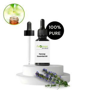 Aromaaz International Pure Hyssop Essential Oil Steam Distilled Herbal Sweet Minty Aroma Hair Care Perfumery Aromatherapy Skin - Product Image 2