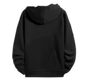 Regular Fit <b>Pullover</b> Hoodie Adult Black Color Casual Long Sleeve Pocket Design 100% Polyester Fleece Winter Wear OEM Service - Product Image 1