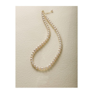 Collar de Perlas Naturales Largo Ajustable para Mujer, Cadena de Clavícula de Lujo Ligero, Accesorio para Suéteres - Product Image 3