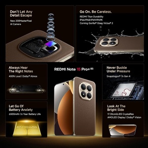 สมาร์ทโฟน Note 15 Pro+ 5G (สีคอฟฟี่มอคค่า 12GB + 512GB) Android 15 กล้อง 108MP OIS 144Hz ชาร์จเร็ว 100W หน้าจอ 2K Crystal-Res AMOLED - Product Image 2