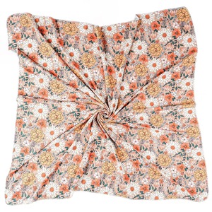 Floral Cotton Baby Swaddle <b>Blanket</b> Wearable Pastoral Pattern Soft White Pink Green Print Newborn <b>Wrap</b> Swaddle <b>Blanket</b> - Product Image 2