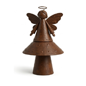Adornos Navideños de Metal de Lujo con Forma de Ángel Colgante, Decoraciones para Árboles, Figuras Festivas para el Hogar y Fiestas - Product Image 5