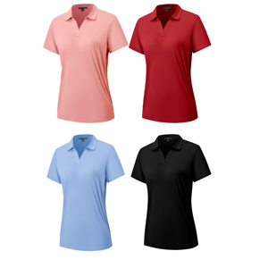 Polo de Golf para Mujer, Manga Corta, Tejido Transpirable, Ropa Deportiva Informal, Alta Calidad, Personalizable, OEM, ODM, Venta al Por Mayor - Product Image 1