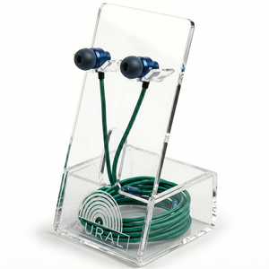 Support de présentation de vêtements en plastique personnalisable, étagère verticale de comptoir, design moderne, montage facile - Product Image 3