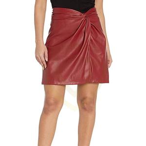 กระโปรงหนังมินิสั้นสำหรับผู้หญิงขายดีที่สุด สวมใส่สบาย ยืดหยุ่นได้ เหมาะสำหรับใส่ทุกวัน กระโปรงผู้หญิงแบบ OEM - Product Image 4