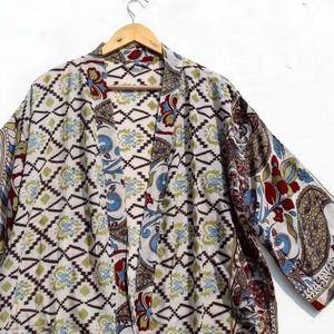 Kimono de algodón para damas de honor, kimono largo de algodón, novedad - Product Image 1