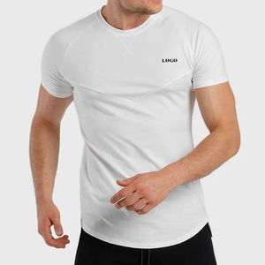 <b>Men's</b> Summer Fashion T-<b>Shirts</b> New Wholesale 100% Cotton Knit Solid Eco-Friendly <b>Short</b>-<b>Sleeve</b> O-Neck Plain <b>White</b> Front Style - Product Image 5