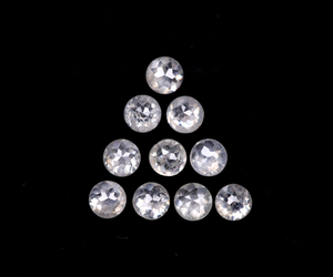 Nuevos diamantes naturales de corte rosa de 2.3-3.0 mm, color lechoso, corte excelente, diamantes redondos sueltos de corte rosa para joyería personalizada. - Product Image 4