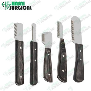 Couteau à dénuder Silverline de haute qualité en acier inoxydable de qualité supérieure peigne de toilettage pour animaux de compagnie cheveux Hasni chirurgical pour Instrument vétérinaire - Product Image 5