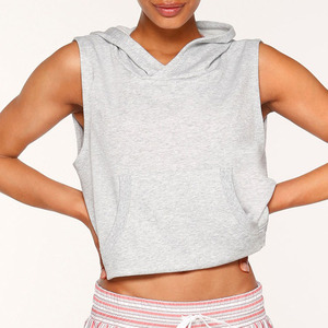 Sudaderas con Capucha Unisex de Alta Calidad para Hombre y Mujer, Ropa Deportiva, Camisetas sin Mangas, Tops Cortos, Sudaderas con Capucha Lisas para Mujer - Product Image 6