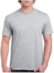 เสื้อยืดผู้ชายผ้าฝ้ายถักทั่วไป 100% นุ่ม ระบายอากาศได้ดี สวมใส่สบาย ทนทาน เหมาะสำหรับใส่ทุกวัน - Product Image 4