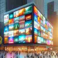 Affichage LED fixe extérieur de haute qualité, personnalisable, grand écran couleur, mur vidéo 3D géant, lecteur publicitaire, panneau d'affichage