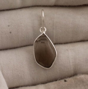 Natural Peach Moonstone Pendant 925 Sterling <b>Silver</b> Jewelry Handcrafted Boho Gemstone Pendant for Women Bulk Wholesale Price - Product Image 2