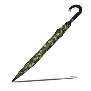 Parapluie pliable F 16 vert armée à motif à carreaux, léger, durable, pour voyage, avec poignée en acier allié - Product Image 1