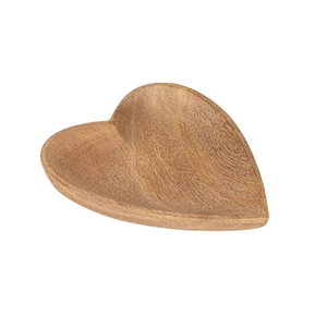 Solid Wood Handmade Eco-Friendly Classic Design Polished Finish Decorative Dough Bowl <b>Heart</b> <b>Shape</b> Premium Quality Tableware Bowl - Product Image 3