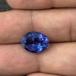 Tanzanita Azul Real Natural de Tanzania, 6.10 Ct, Corte Ovalado, Claridad Loupe, AAAA, Calidad de Joyería Fina, Gema Suelta Tratada Térmicamente, en Venta - Product Image 6