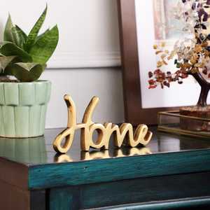 L 15.88 x W 1.91 x H 6.35 cm Gold Plated Home Sculpture Handmade Contemporary Art Tabletop Decor Living Room Decoration 1PC - Product Image 4
