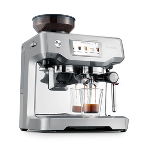 Machine à café expresso en acier inoxydable, système de brassage programmable, eau chaude, écran tactile, pour la maison et le commerce - Product Image 1