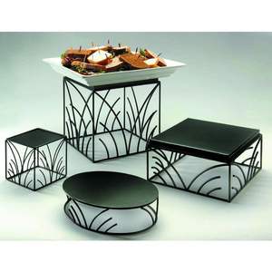 Expositor comercial, expositor para panadería, plataforma dorada para servir, expositor para decoración de banquetes - Product Image 4