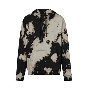 Nouveauté : Sweat à capuche tie-dye couleur unie, personnalisable, respirant, 100 % coton, streetwear, doublure polaire, coupe-vent - Product Image 3