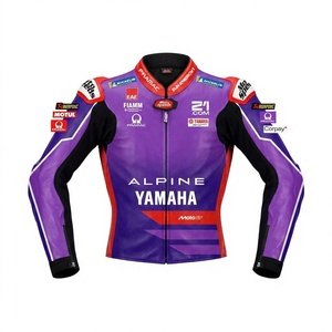 Jack Miller Mens MotoCP Mens Leather 2026 <b>Racing</b> <b>Jacket</b>/Chaquetta Motorbike Riding Gear with Hump CE Approved Protective Armors - Product Image 1