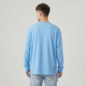 Men Distressed Summer T Shirts Summer Short Sleeve Crew Neck Distress Tee Shirt Men's Summer Fashion Distressed <b>TShirts</b> Mens - Product Image 2