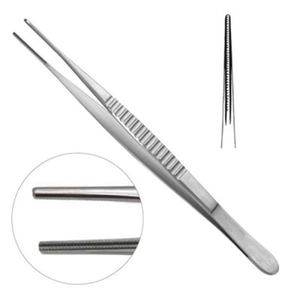 Premium College Dental Tweezers Stainless Steel Serrated Cotton Pliers Dressing Forceps Surgical Clinic <b>Instruments</b> CE ISO Mark - Product Image 2