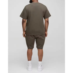 Ensemble haut et short pour homme, style tendance et populaire, t-shirt et short de haute qualité pour homme, coton respirant - Product Image 2