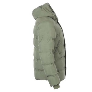 Chaqueta Acolchada de Invierno Unisex Personalizada con Estampado, Cuello Alto, Logotipo Frontal, Estilo Punk, Negra, Cierre Completo, Acolchado de Algodón, Marca Fortleo - Product Image 4